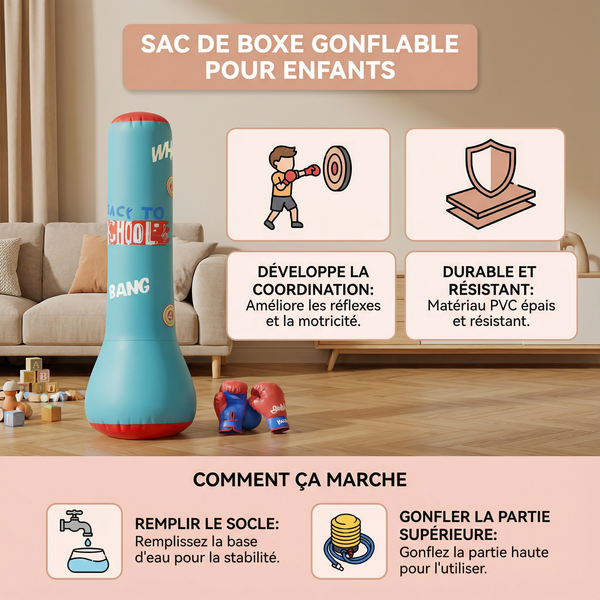 Sac de Boxe Gonflable Enfant