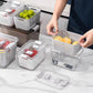 Organisateur de Réfrigérateur Transparent avec Couvercle