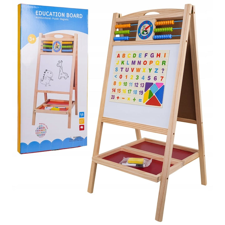 Planche à Dessin Magnétique en Bois Double Face