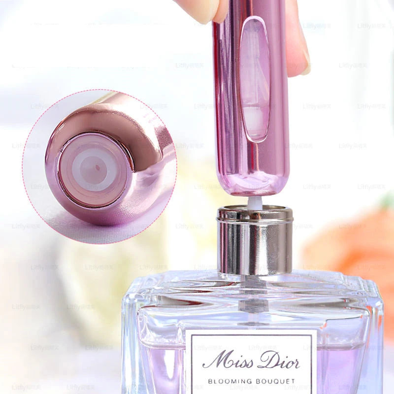 6 Mini Bouteille De Parfum Portable Rechargeable Avec Pompe De Parfum En Spray