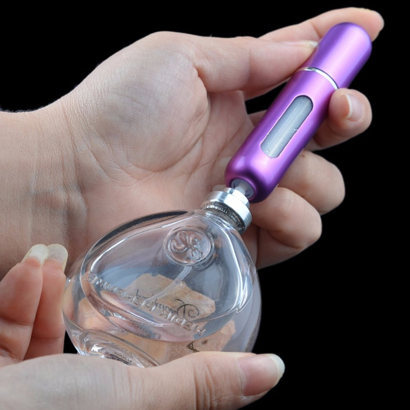 6 Mini Bouteille De Parfum Portable Rechargeable Avec Pompe De Parfum En Spray