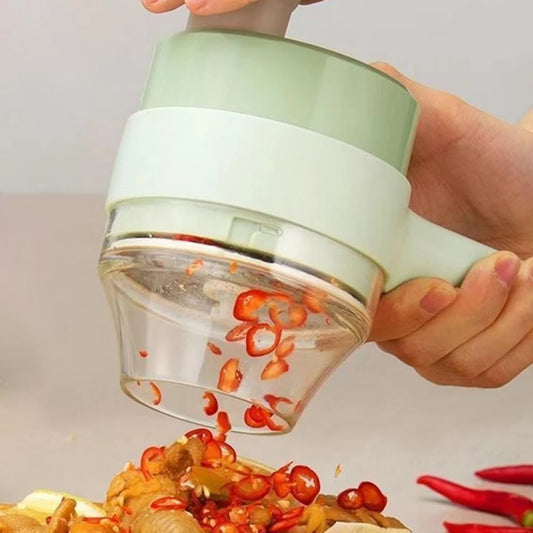Mini hachoir à Légumes Électrique USB 4 en 1, sans fil