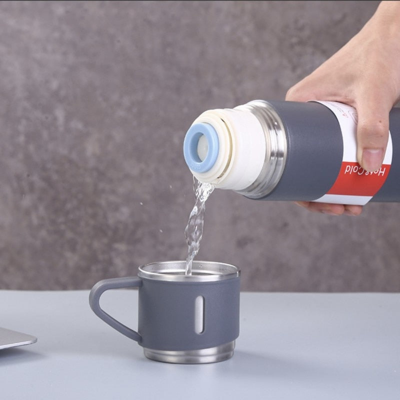 Thermos Hs Code Thermos avec 3 Tasse en Acier Inoxydable – amanbest