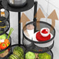 4 Tiers, Etagère Pivotante 360° pour Rangement Mobile