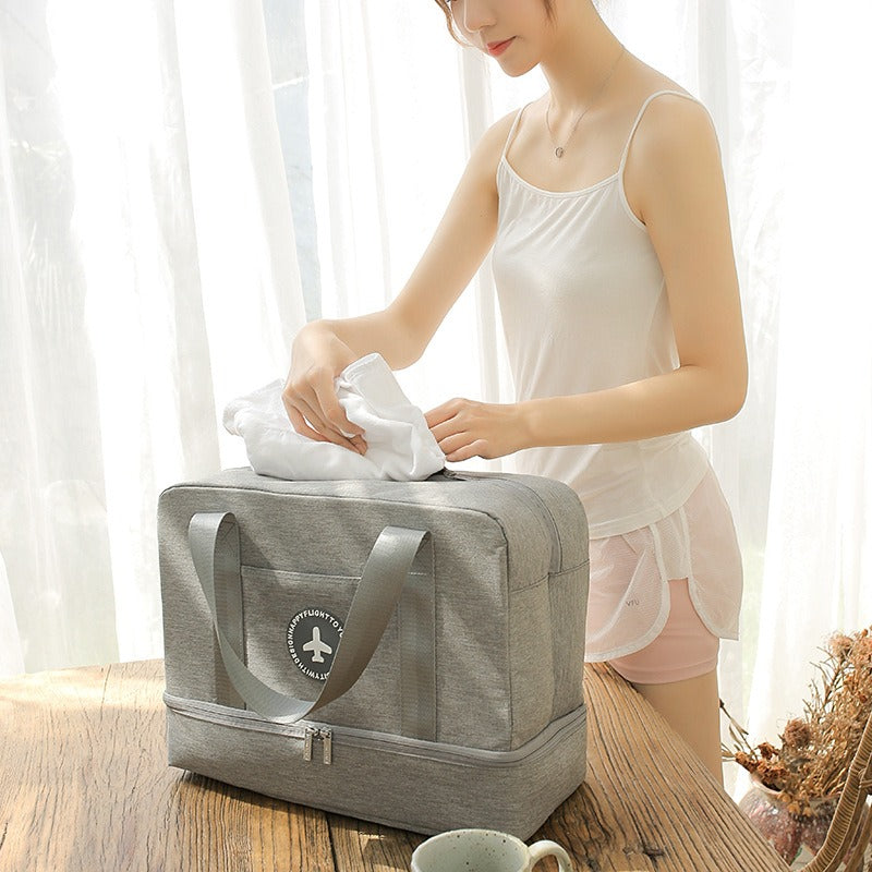 Sac À Main Multifonction Imperméable Avec Compartiment À Chaussures Pour Voyage , Sport  Et Pique-nique